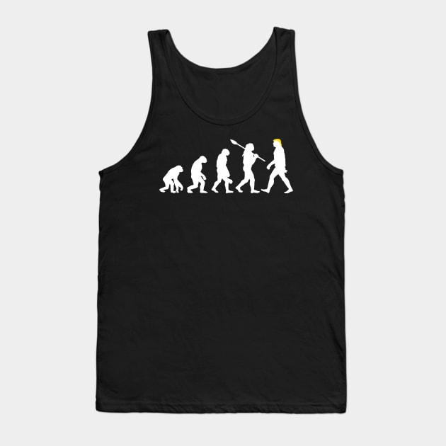 De-Evolution Anti Trump Tank Top by Marcell Autry